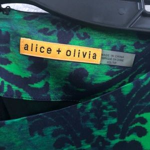 Alice + Olivia silk dress size 0 NWT